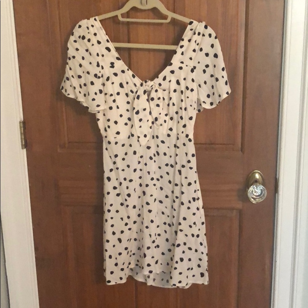 Polka dot mini dress